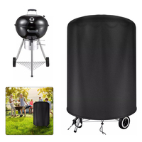 1Pcs Kettle BBQ Cover For Raweao Kettle BBQ Cover For Weber Outdoor Cooking Dust Waterproof Cover Round BBQ Coverings