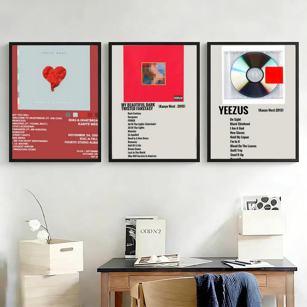 Poster Bedroom Home Decor Art Poster Perfect Gift for Family and Friends K-Kanye West