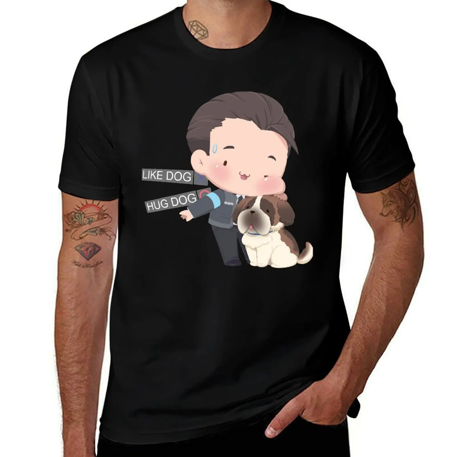 

People Call Me Connor Like Doggo Gift For Movie Fans T-Shirt black cotton t-shirt plain for man package anime t shirts oversize