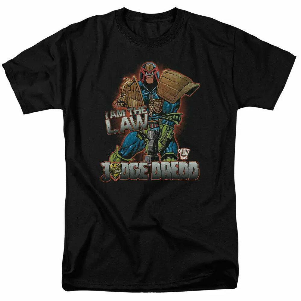 Judge Dredd I Am The Law T Shirt Licensed Comic Book Tee Black