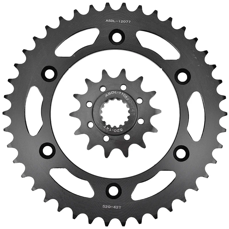 

520 14T 42T Front Rear Sprocket For KTM 125 EXC Enduro 2001-2011 125 EXC Six Days 2007 09-11 200 EXC 2000-2011