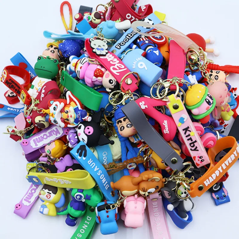 

1000 Styles Randomly Select 5 Keychain Pendants Gift Cartoon Three-dimensional Keychains Student Premium Small Gifts Mixed Batch