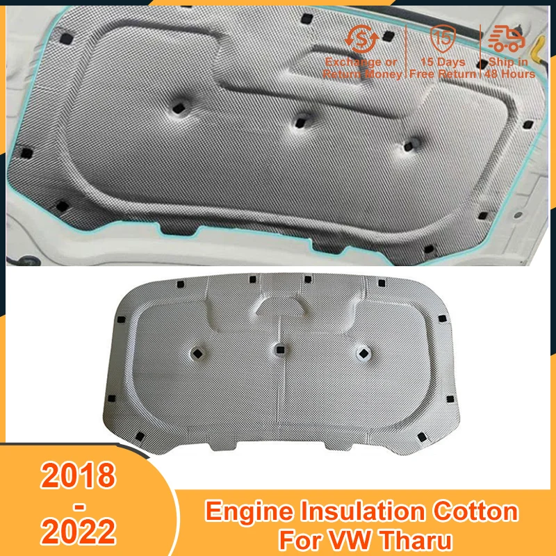 

2018-2022 Heat Sound Insulation Cotton Pad for VW Volkswagen Tharu 2018 2019 2020 2021 2022 Accessories Soundproof Firewall Mat