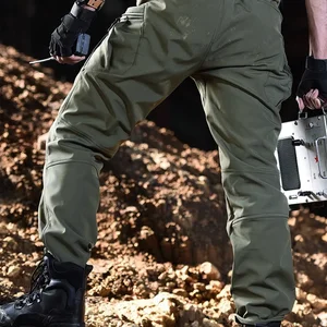Pantolon düz bacak erkek polar pantolon, taktik, gündelik, bol, bol pantolon, iş için, yürüyüş için ve kapaklı bir cep Pantolondaki en iyi 10 satış ve açık - №2