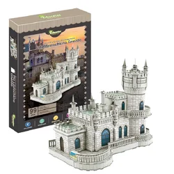 Ukraine The Lastochkino Gnezdo Castle 3D Puzzle Paper DIY Model Toy World Great Architecture Girl Boy Birthday Christmas Gift 1p