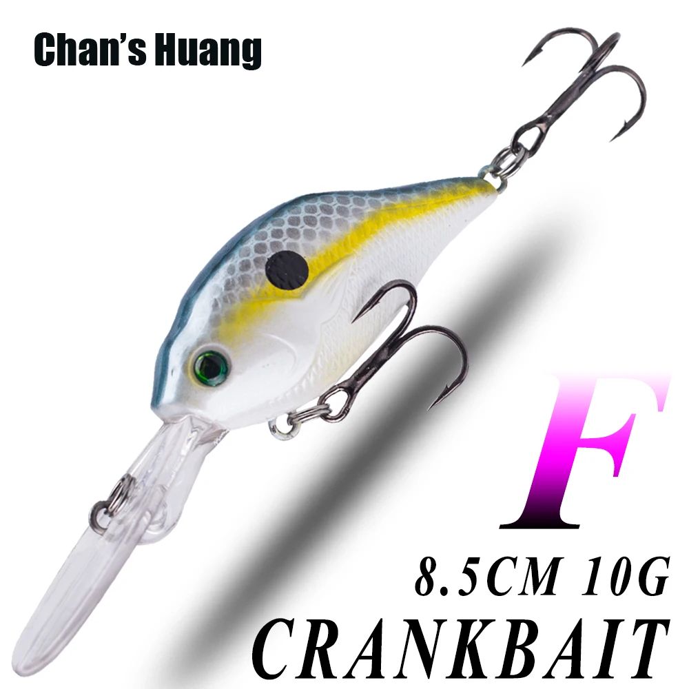 Chans Huang 1 Stück 3,34 Zoll 0,35 Unzen schwimmender Tackle Köder künstlicher Kurbel köder für Bass Barsch Forelle Deep Diver Kurbel Angel köder