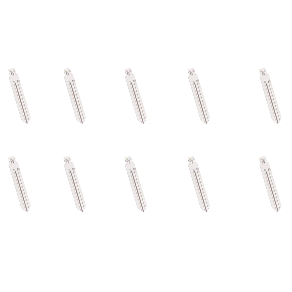 Ingenious-10Pcs/Lot NO.22 NSN14 Metal Blank Uncut Flip KD/VVDI Remote Key Blade For Nissan TIIDA Renault Subaru Infiniti