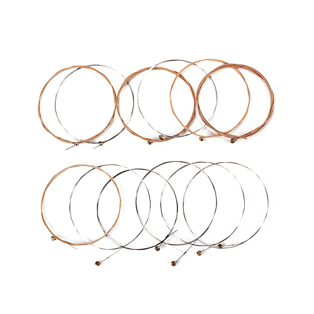 

12 Pcs Guitar Strings Clear Sound Accessories Parts Pearlescent Anti-corrosion Set for