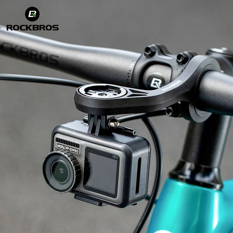 ROCKBROS ナイロン製自転車スピードメーターホルダー GoProマウント IGS / Garmin / Bryton / Cateyeコンピューター対応 MTBバイク ストップウォッチ ライトマウント