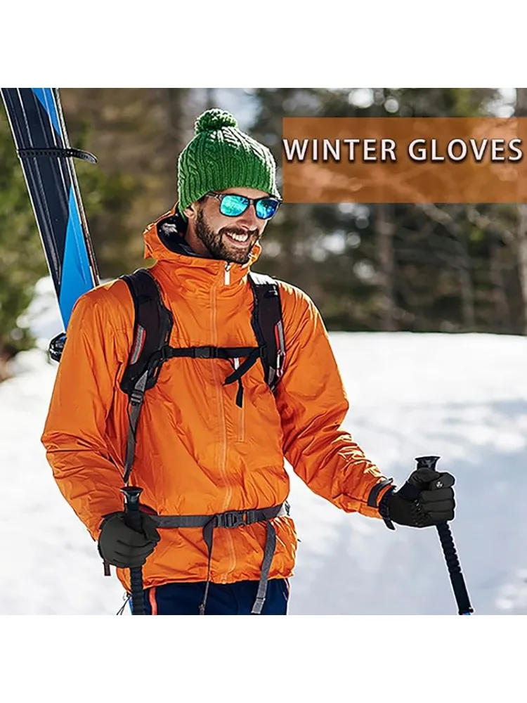 AliExpress MuqiNush 1 pair Winter Gloves Touchscreen Compatible Waterproof And Warm For Running Cycling Driving Hiking Skiing Outdoor Sport