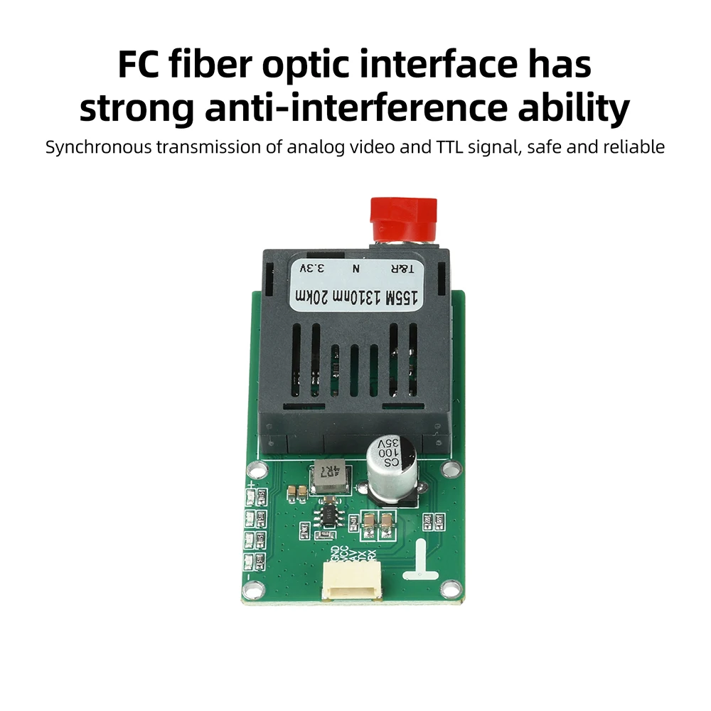 TTL-Glasfaser-Transceiver-Modul, leicht, Dual-Wellenlänge, FC-Schnittstelle für Drohnen-Fernsteuerung FPV, leichtes Design – Detail 4