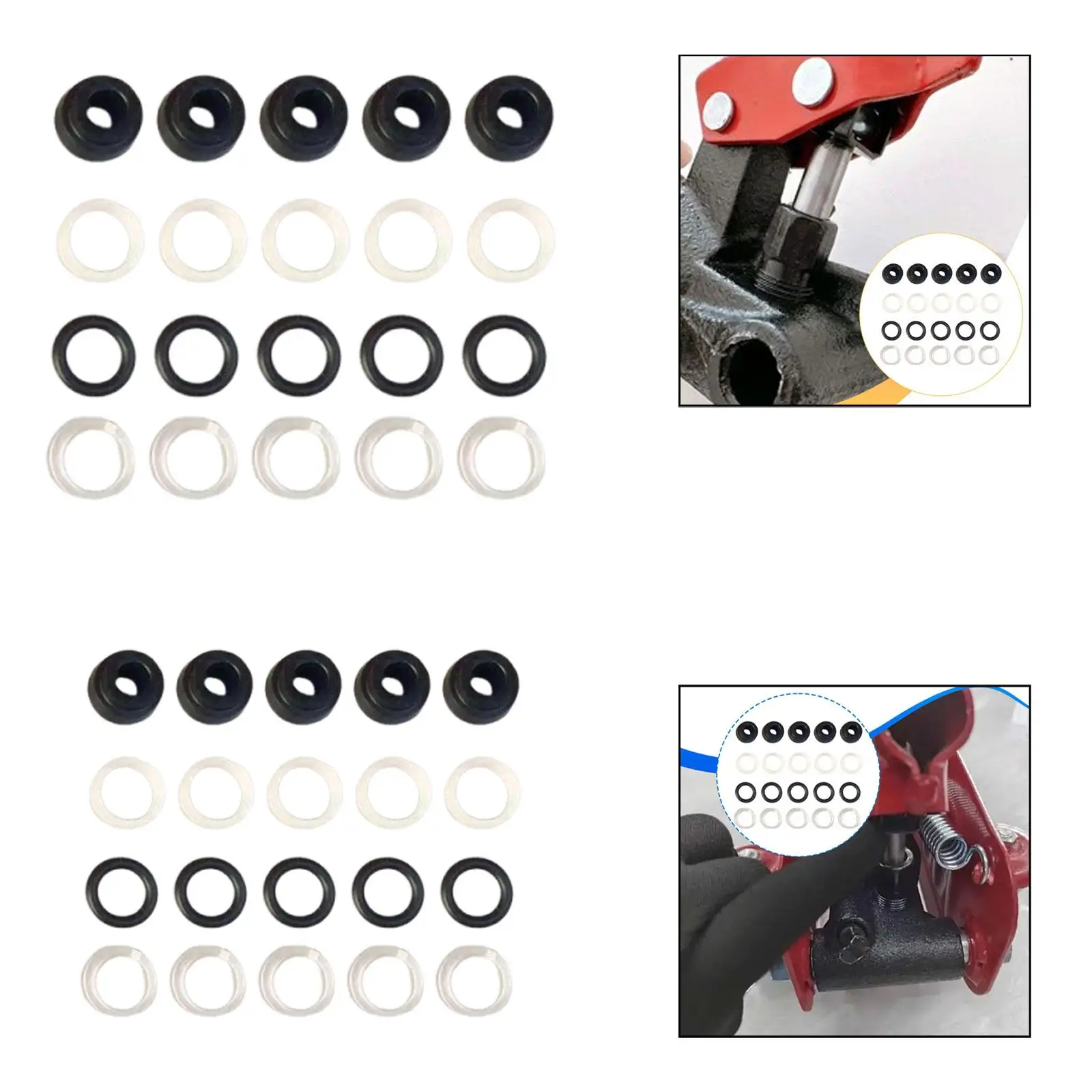 2 Ton Horizontal Hydraulic Jack Oil Seal Ring Easy Installation Hydraulic Jack Maintenance Replacement Spare Parts