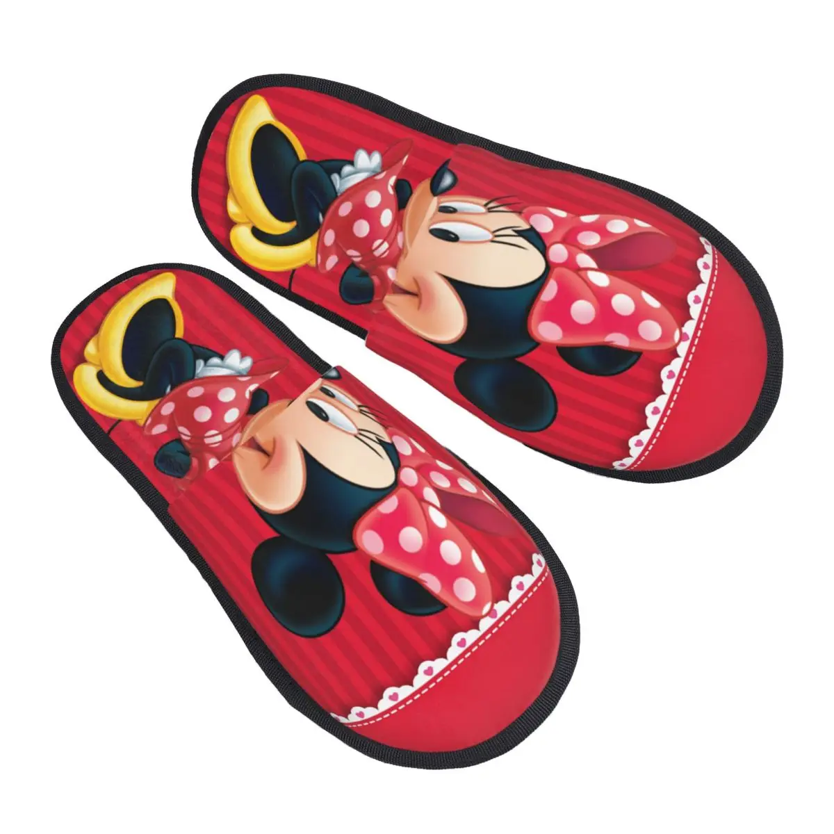 شباشب ميكي ماوس ميني شي بوز هاوس لغرفة المعيشة، شباشب مريحة من إسفنج الذاكرة غير قابلة للانزلاق