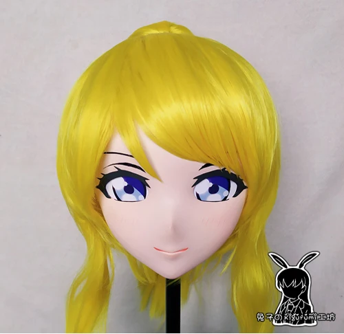 

(RK9184)Top Quality Handmade Female Resin Cosplay Japanese Role Play Ellie Kigurumi Mask Crossdresser Doll Transgender Mask