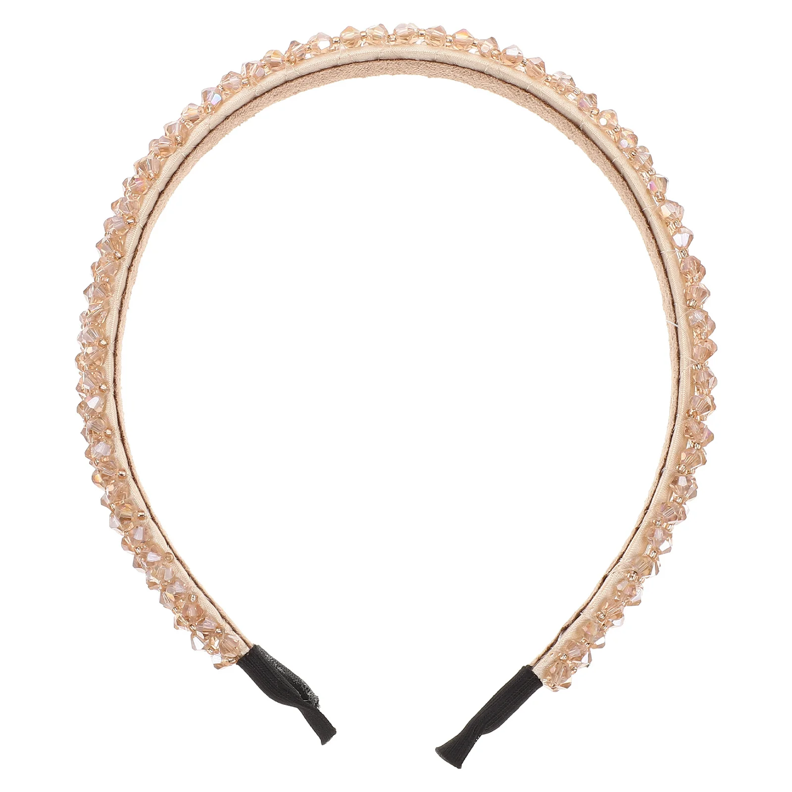 

Fashion Crystal Design Headband with Beads Headdress for Party Wedding Daily Wear Woman Hair Hoops Accessory