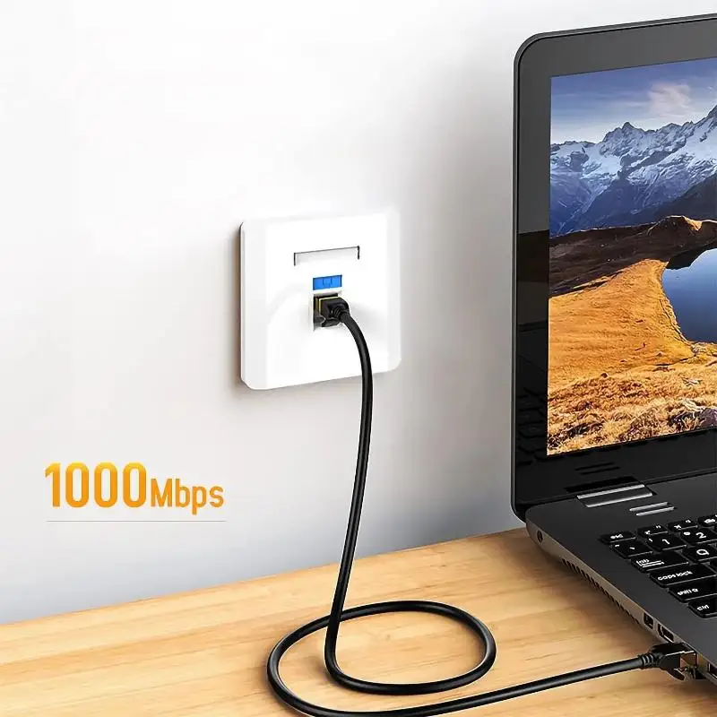 10 قطع من مقبس Cat6 Keystone، موصل إيثرنت لكمة أسفل، محول حائط 90 درجة، متوافق مع Cat5/5e/6