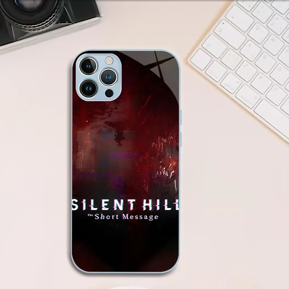 Game S-Silent Hill The Short Message Anita Phone Case For iphone Tempered Glass 11 14 12 13 Mini Pro Plus X XS MAX XR Cover