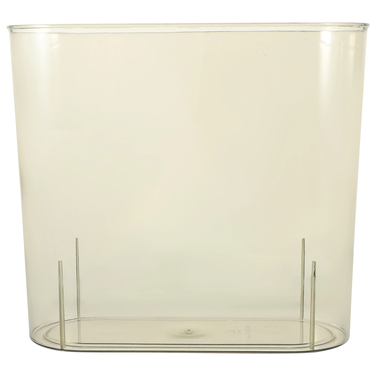

1pc No Lid Trash Can 31.5x14x28.5cm PET Clear Bathroom Bedroom Narrow Rubbish Bin Garbage Containers Kitchen Wastebasket Plastic