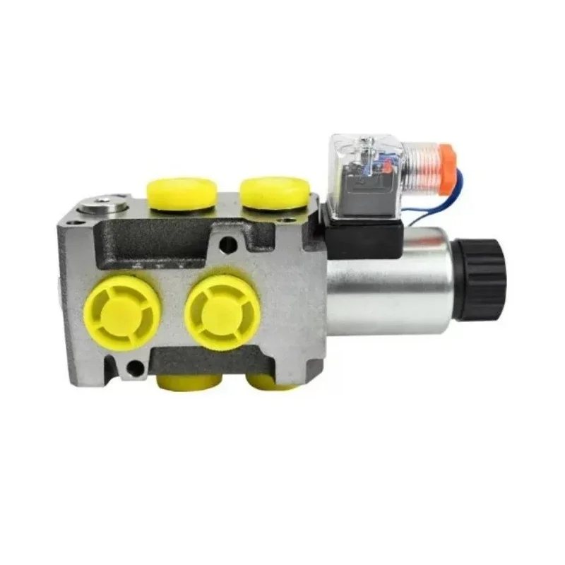 2-Position 6-Way Hydraulic Solenoid Valve, Hydraulic Switching Valve for Grapple Winch Control System