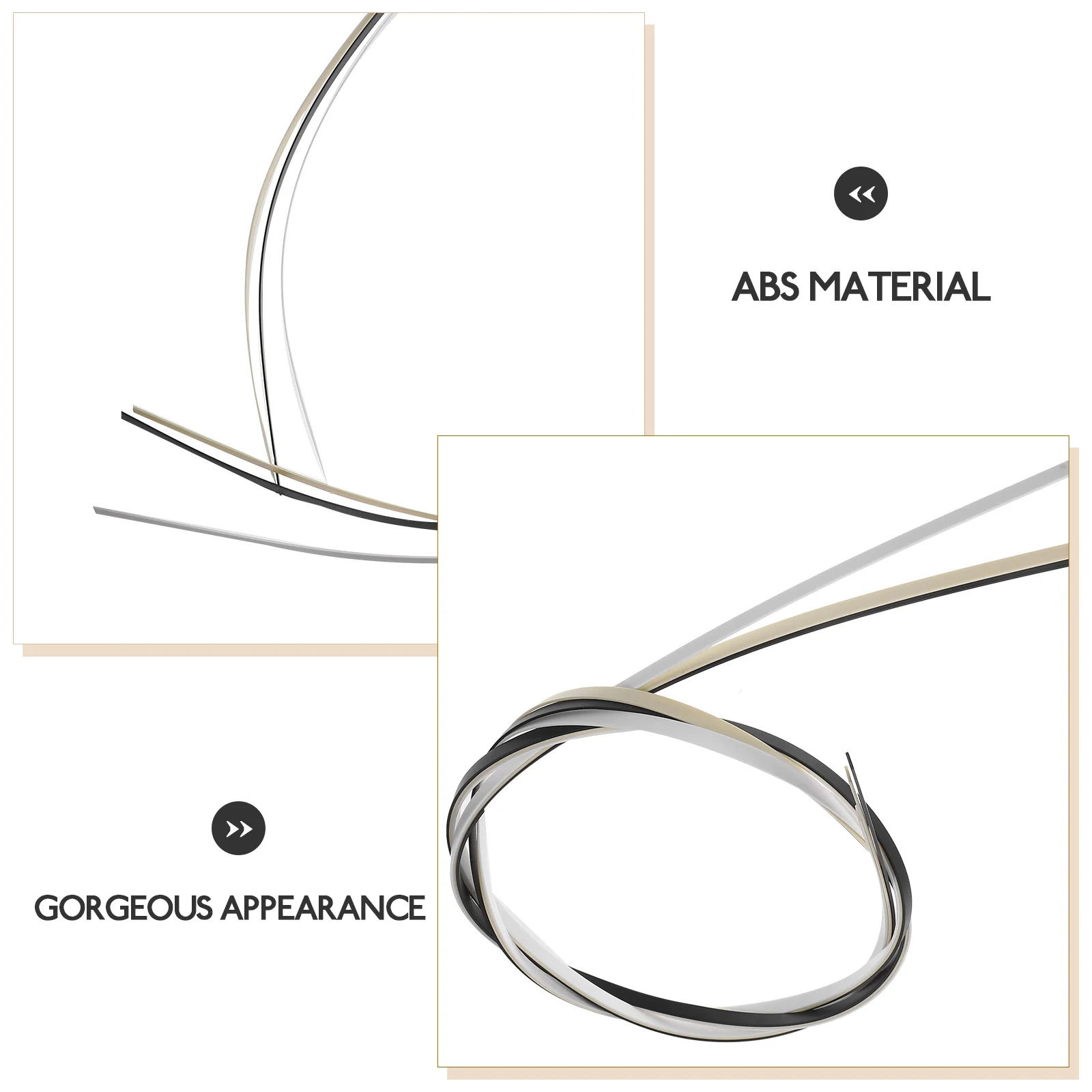 3 قطعة مجموعة أوتاد ربط الجيتار ABS شرائط Purfling لوازم Luthier لأجزاء إصلاح الأدوات مجموعة ملحقات الضرب