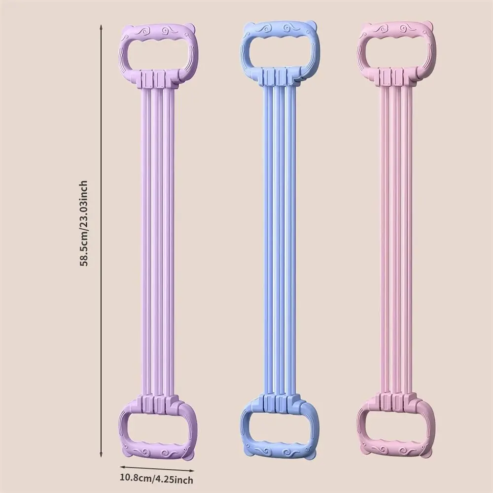 Verstellbare 15–90 Pfund 6-Seil-Widerstandsbänder, Pilates-Gurt, abnehmbares Yoga-Stretching-elastisches Übungsband für die Schulter zu Hause