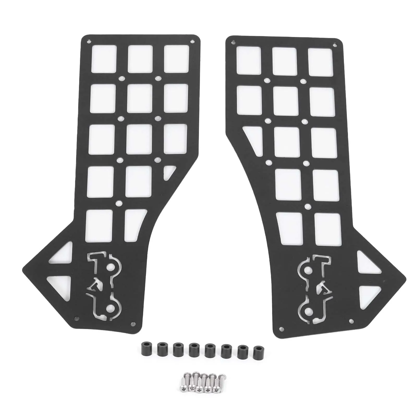 

cheya Aluminum alloy Car central control side suspension expansion mesh board storage For Nissan Frontier 2022+ accessories