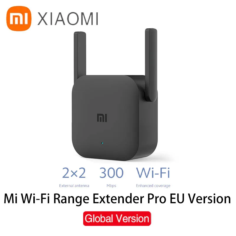 Xiaomi-extensor de rango Wifi Mi Pro Original, repetidor de cobertura de señal Wifi, 300Mbps, 2,4G