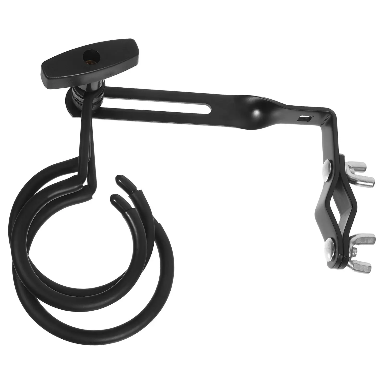 

Triple Mute Holder Stand for Brass Instruments 3 Ring Organizer Metal Rack L-Shaped Clip for Trumpet Trombone French Horn Studio