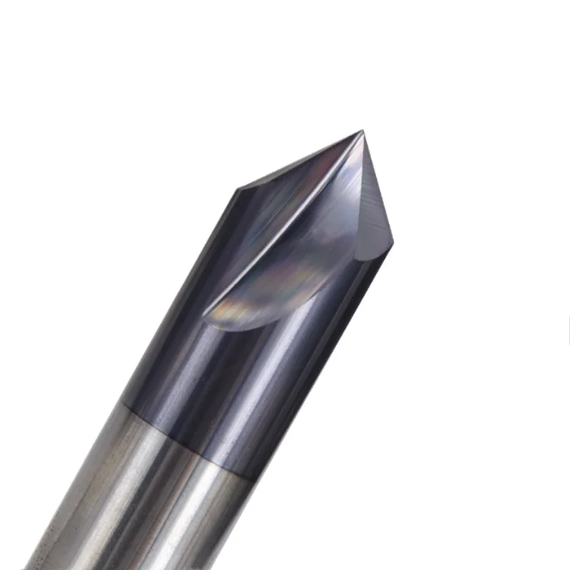 Imagem -04 - Carbide Chamfering Milling Cutter Flauta Router Bit Bit de Gravura para Alumínio Cobre Cnc End Mill 60 90 120 Graus