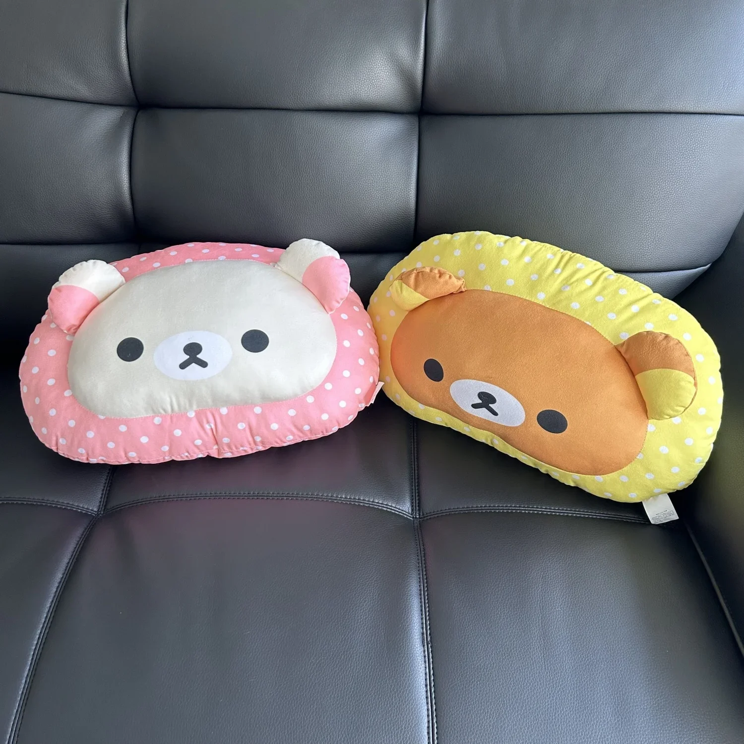 Rilakkuma Plush Toy Stuffed Brown Bear Pillow Cartoon Back Cushion Cuddly Plushies Children's Room Decoration Gifts Girl Peluche