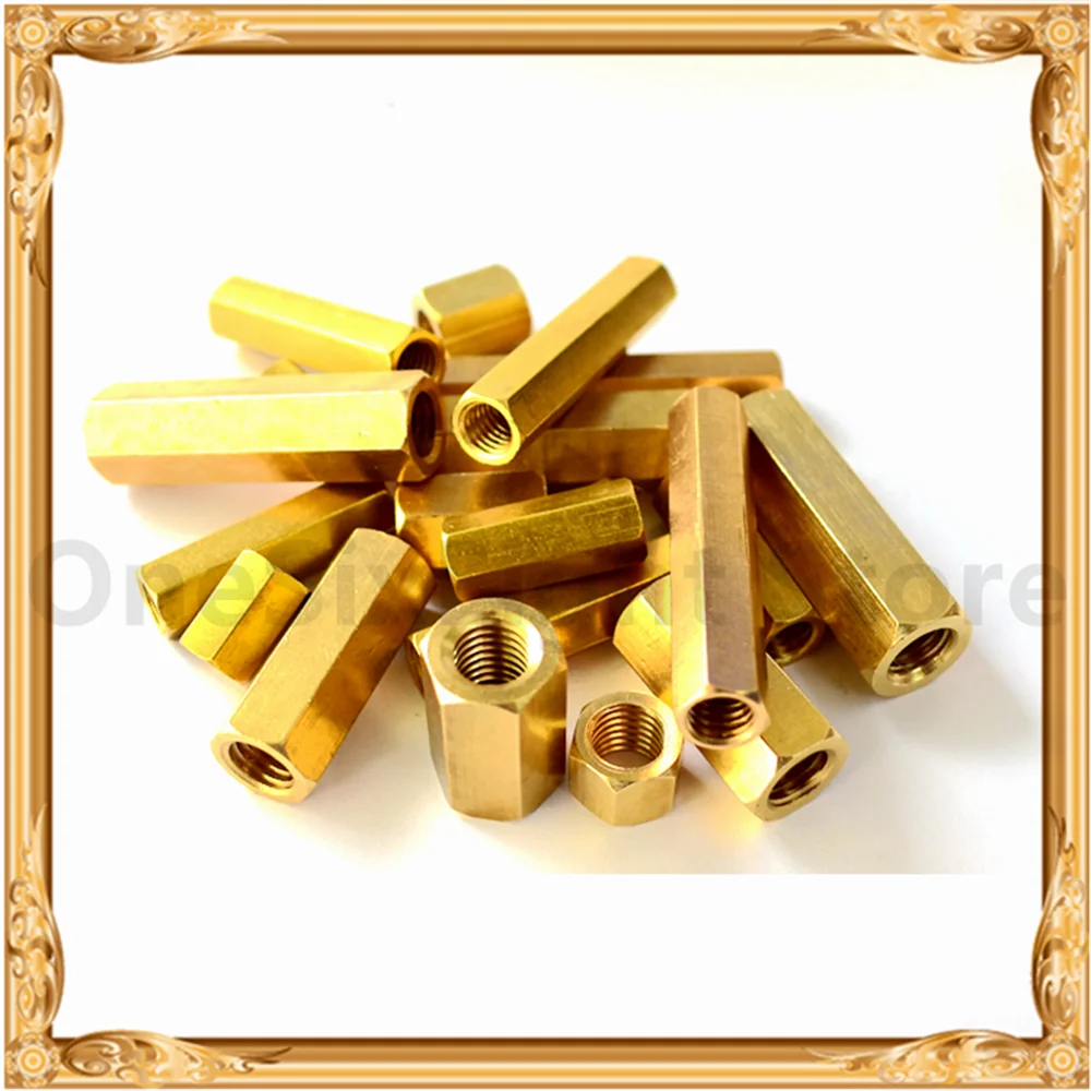 M5 Messing Hex Verbindung Mutter Hexagon Pleuel bar Stud Lange Mutter