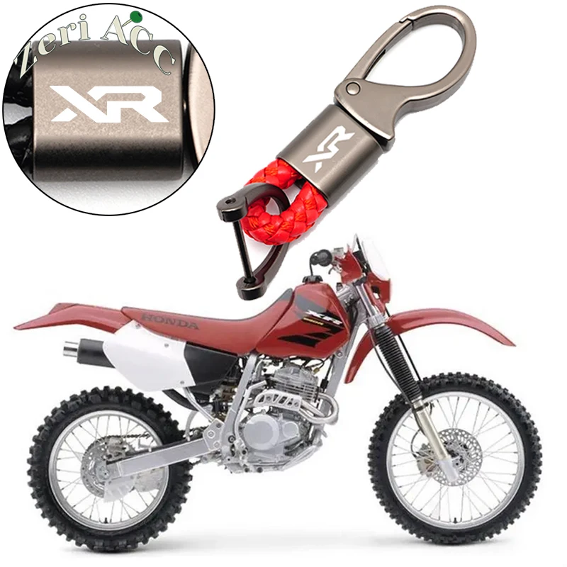 Braided Rope Keyring Motorcycle KeyChain For HONDA XR 200/230/250/400/600/650/R/L XR150L XR250 Custom With LOGO Key Accessory