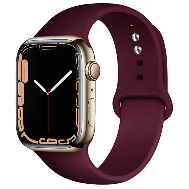 Silicone Band For Apple Watch straps 49mm 40mm 44 mm 45mm 46mm 42mm 41mm 38mm sports bracelet iWatch series 10 9 8 3 SE ultra 2 - Image 29