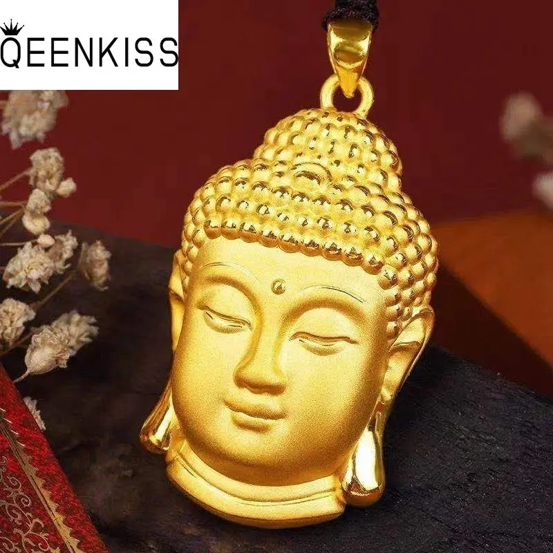 KISS&FLOWER Gold Vintage The Buddha Pendant For Women Men Wedding Party Birthday Christmas Mother Father Boy Girl Gifts PD119