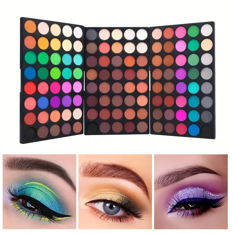 Paleta de maquiagem multicolorida