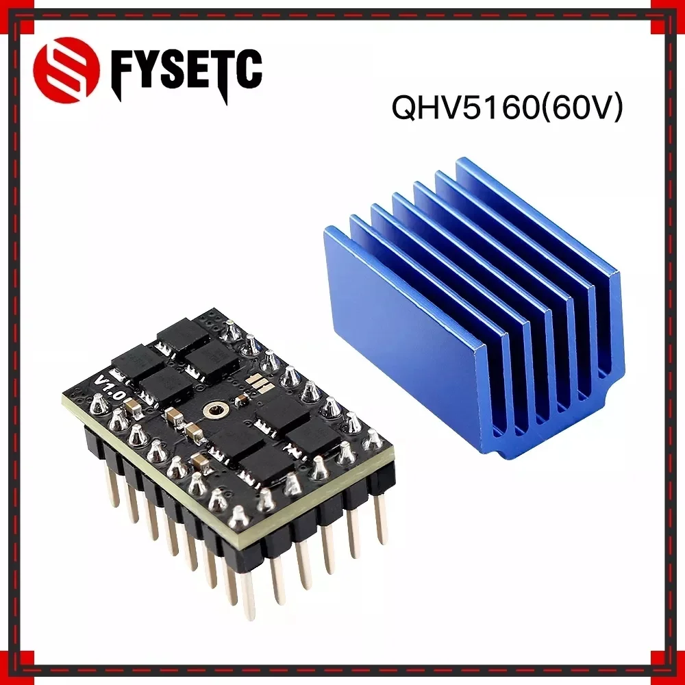 FYSETC TMC5160 QHV Stepper Step Stick SPI Silent Motor Driver High Power For 3D Printer CNC Engraving Machine