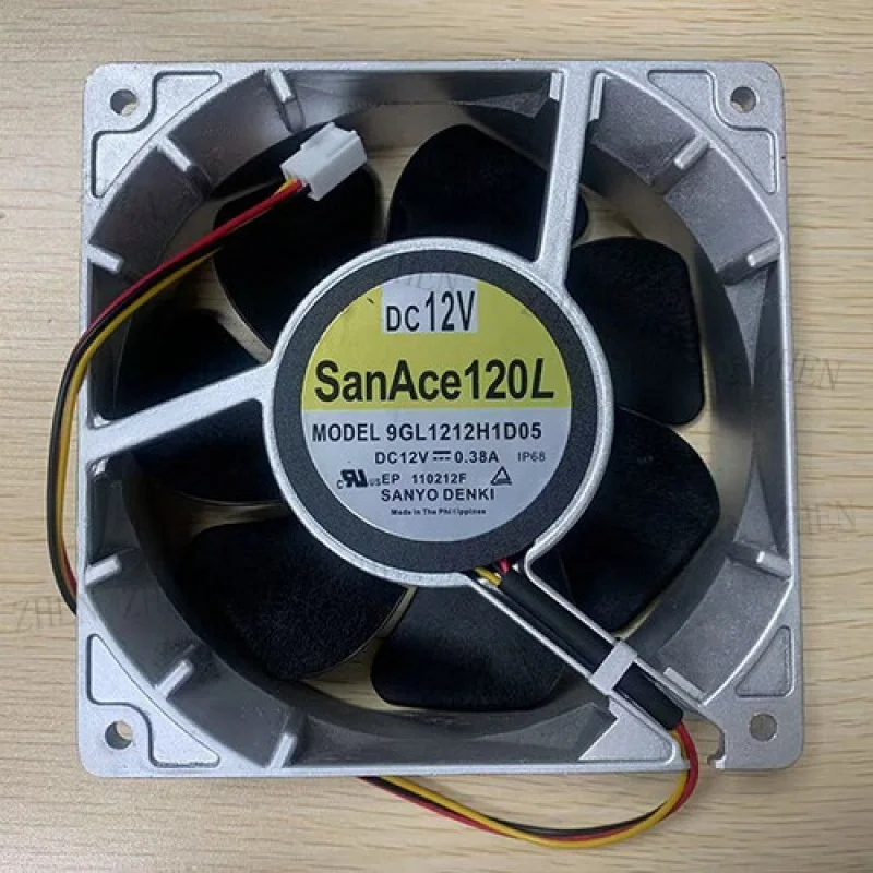 Y  1 Pc. New 9GL1212H1D05 Inverter Cooling Fan 12038 DC12V 0.38A 12CM 3Pin