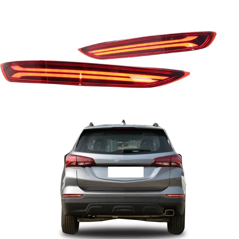 2 PCS Car Rear Bumper Light(LH+RH)Brake Light Warning Light As Shown ABS Automotive Supplies For Chevrolet Equinox 2022