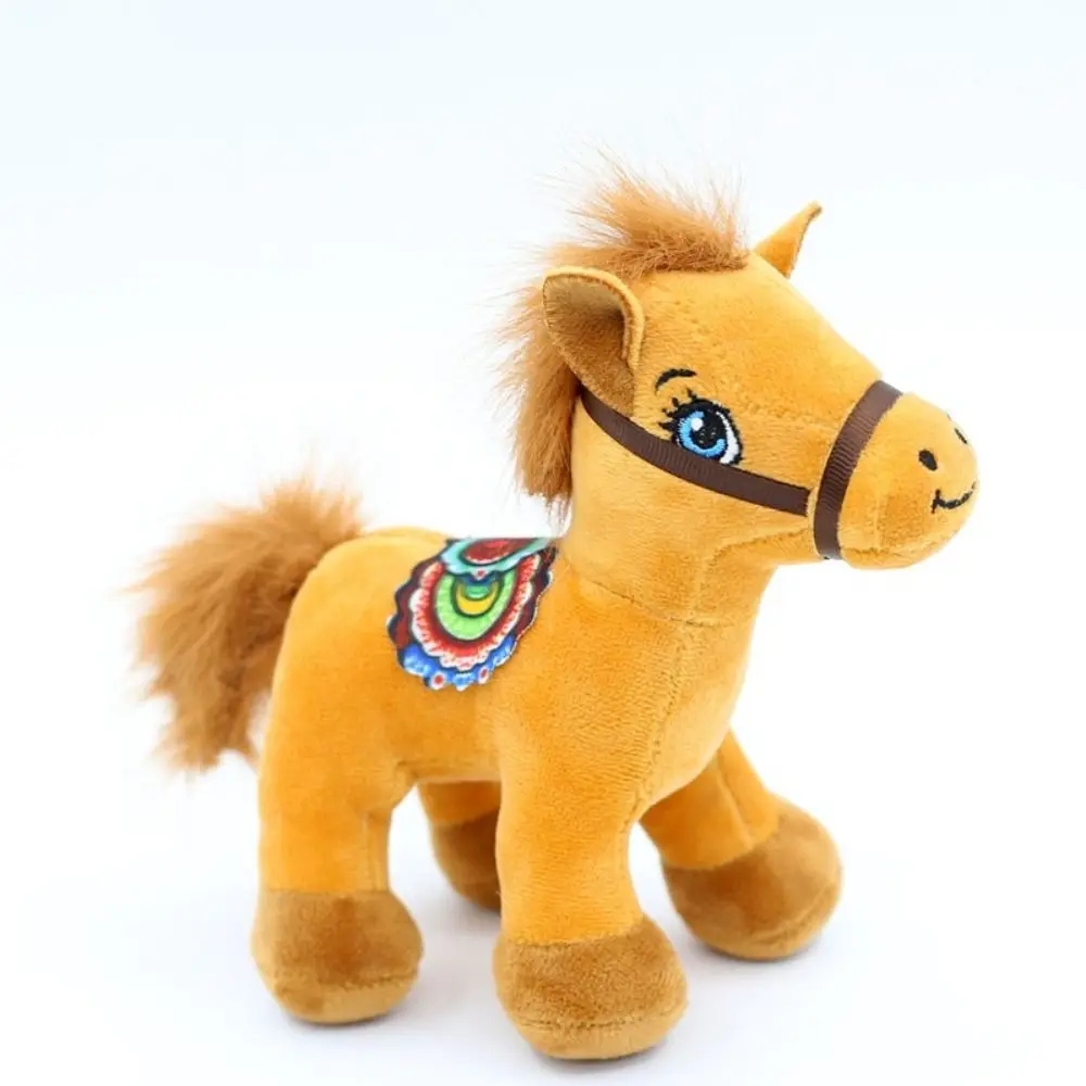

Cute Stuffed Animal Horse Plush Toy Soft Year of The Horse Horse Plush Doll Toys Adorable Simulation Pony Zodiac Horse Pendant