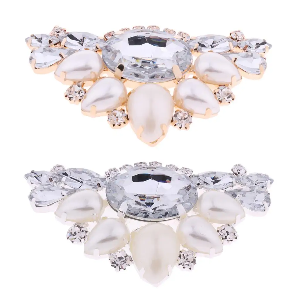 

Charming Women’ Rhinestone Shoe Clips Buckles Shoes Decoration for Wedding Party
