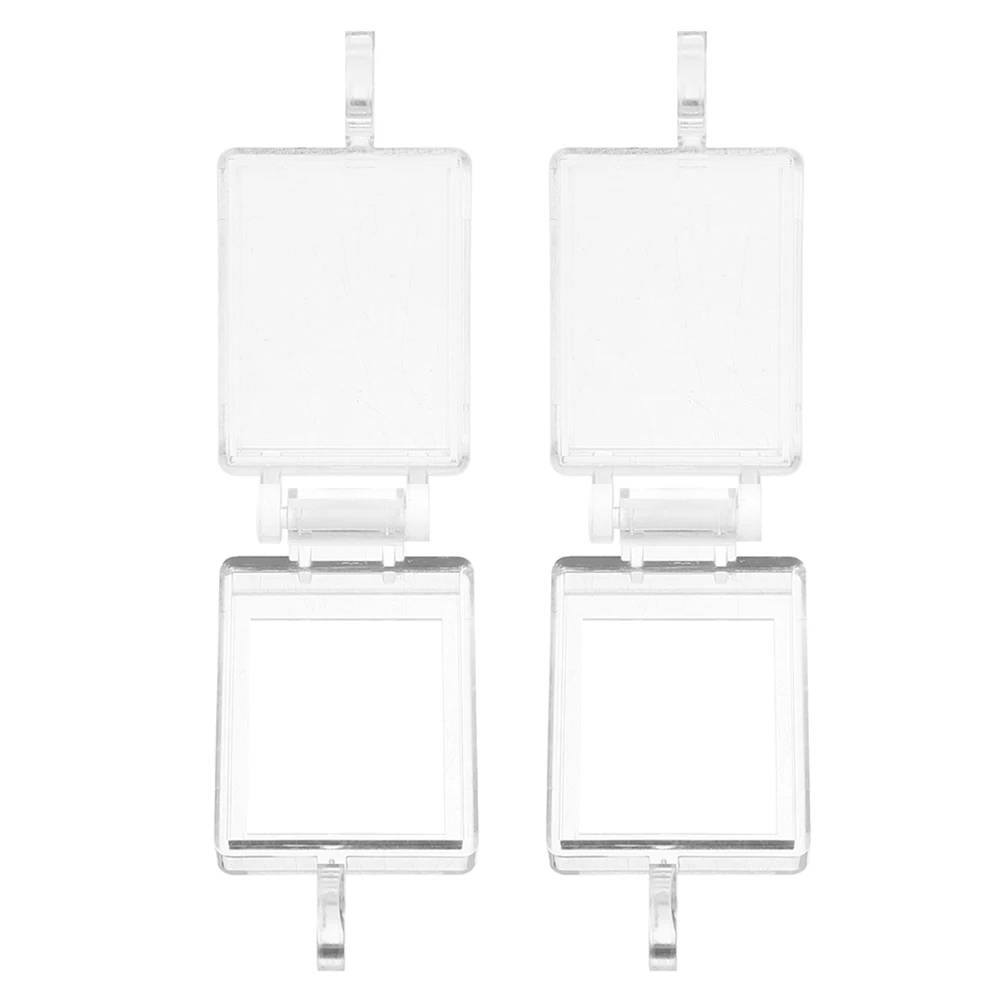 

2pcs Transparent Switch Covers Flipping Design Adhesive Rocker Toggle Button Guard Protection Covers Prevent Accidental