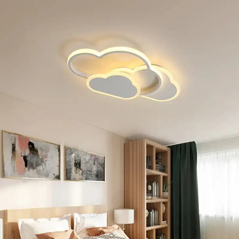 Plafonnier, plafonnier LED créatif 32w avec télécommande variable 3000-6500k 2800lm, éclairage de dessin animé pour salon