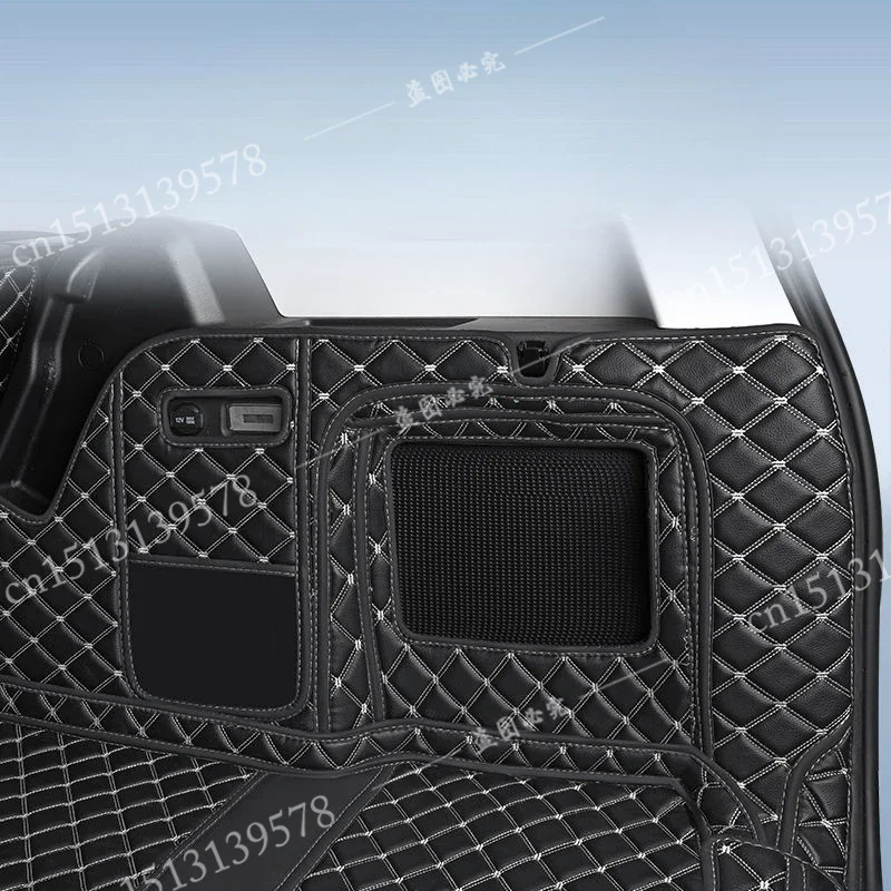 الجلود سيارة الجذع الحصير سيارة حصيرة ل BAIC BJ30 2025 2024 مخصص محاطة فرش داخلي للسيارات والشاحنات Coche اكسسوارات السيارات تخزين الوسادة بولي leather الجلود