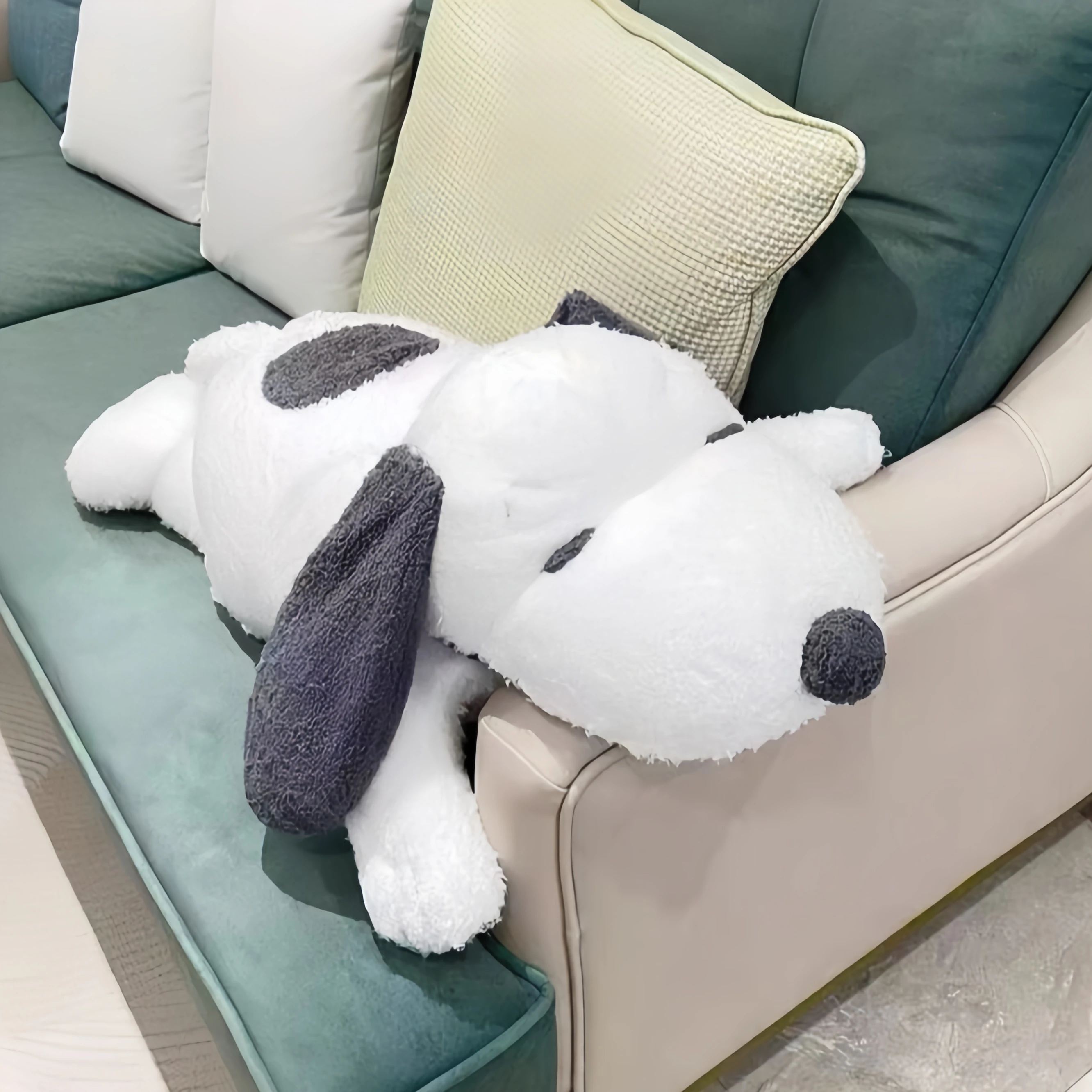 Big Size Snoopy Plush Toy - Soft White Anime Dog Stuffed Hug Pillow Sofa Bed Back Cushion Ideal Snoopy Plushies Gift