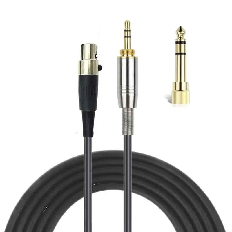 3.5mm Headphone Cable for Q701/K712/K702/K240 Headset Cord with 6.35mm Adapter Enhanced Sound Quality Wires 118in