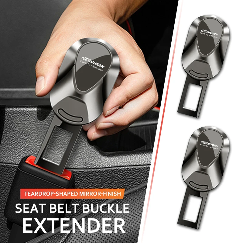 For Honda Car Seat Belt Clip Extender Safety Seatbelt Lock Buckle Accessories Mugen Power Typer Civic Accord CRV view 5