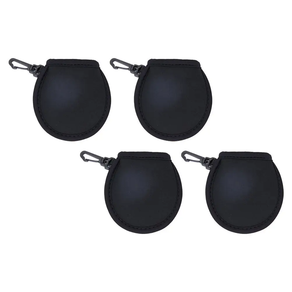 

4Pcs Neoprene Golfs Wiping Bag Waterproof Dustproof Ball Cleaner Pouch with Hanging Loop Portable Golfing Balls Holder Golfs