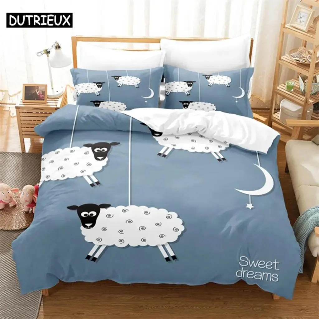 

Creative Pattern Comfortable Duvet Quilt Cover Pillowcase Bedding Set Children Bedroom Decoration Home Textile