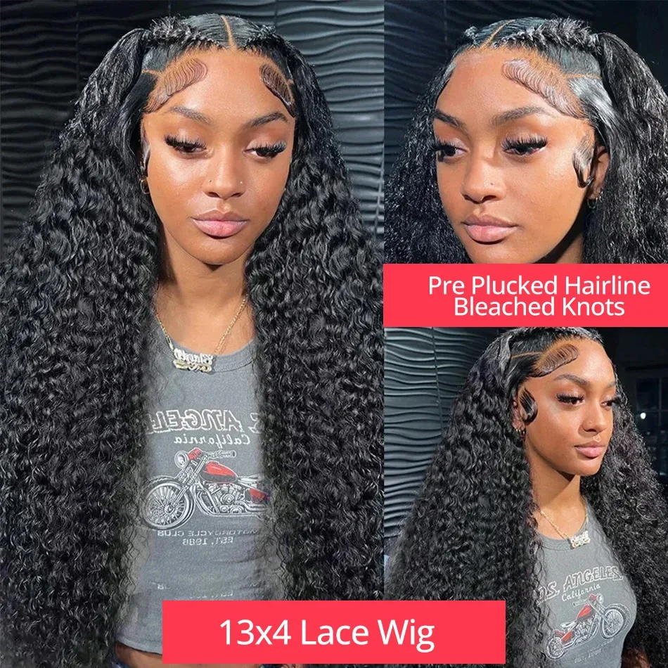 Hd Lace Wig 13x6 Human Hair Wigs 100% Water Wave Lace Frontal Human Hair Curly Wigs 30 38 Inch Loose Deep Wave Wig Human Hair