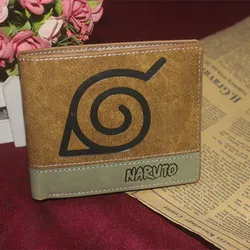 Naruto Anime Foldable Wallet Women Men Children Bank ID Card Holder Card Clip Bag Cartoons Cosplay Clutch Coin Purse Fans Gifts